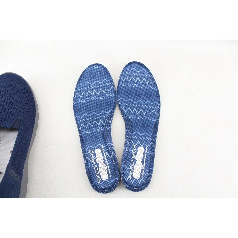 Skechers Reggae Fest 2.0 Guiding Slip Ins Shoe 158698-NVY Blue Mesh‎ Size 10 US